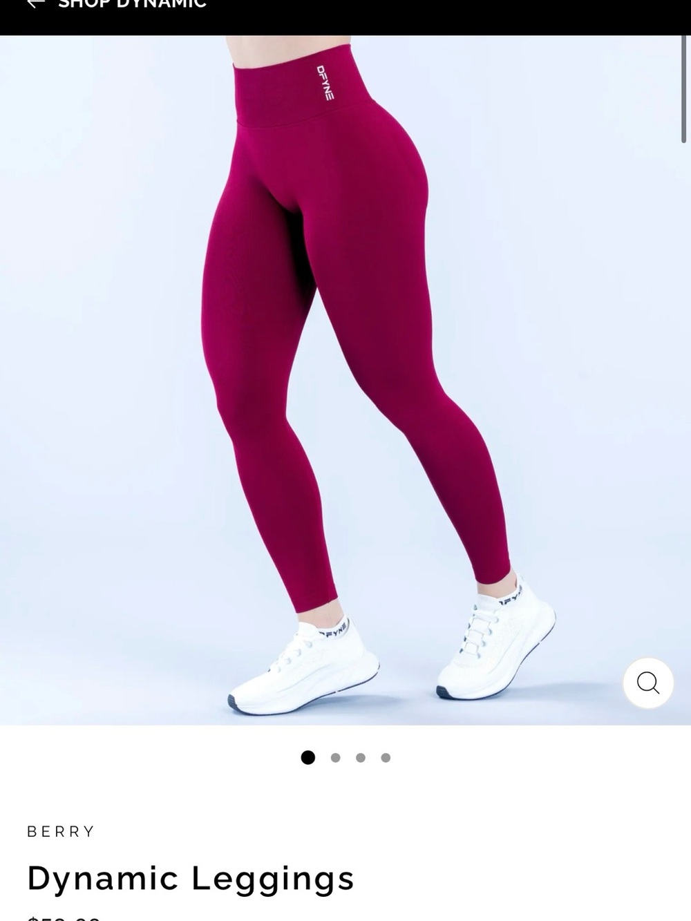 Dynamic High-Waist Leggings - Berry